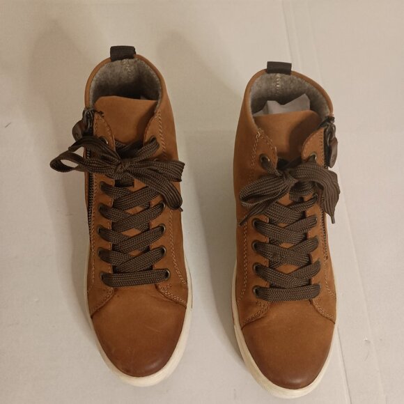 Remonte Saddle Leather High Top Sneakers Women’s EU 39 (US 8) VGC Comfort Casual - Picture 6 of 12